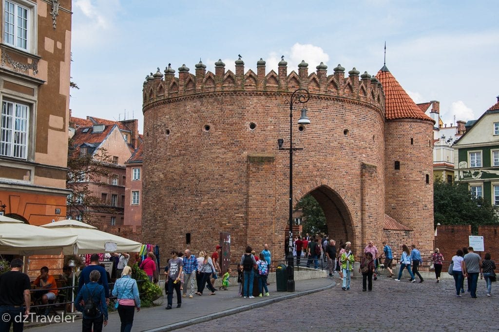 Barbican in Old Town Warsaw