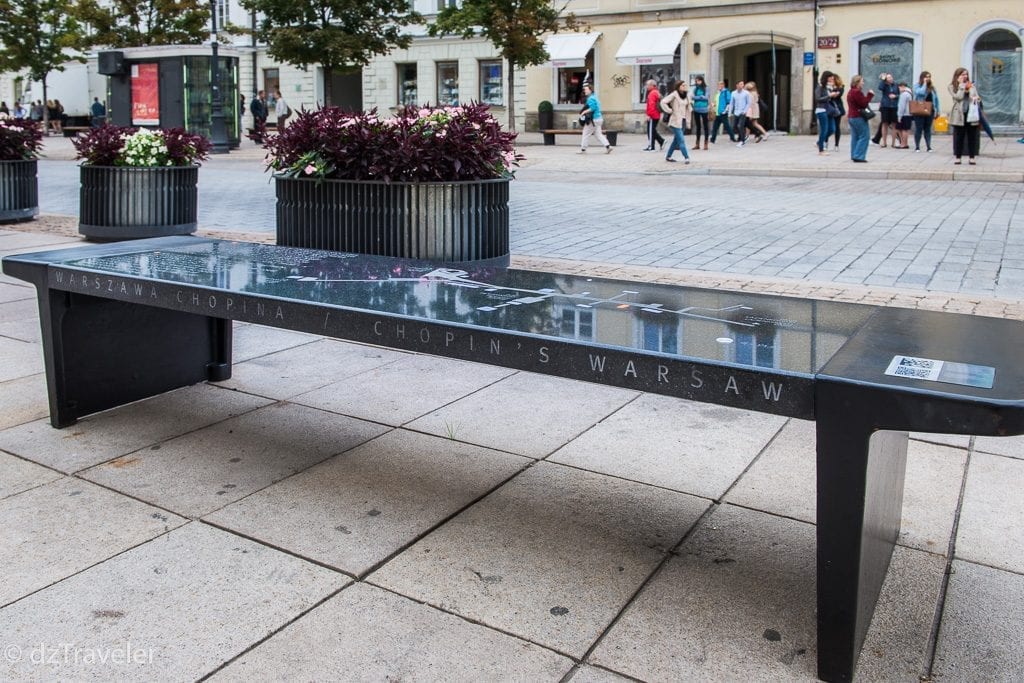 Chopin Benches, Warsaw