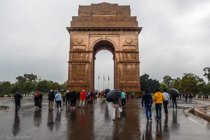 A trip to India Gate on a rainy day, New Delhi
