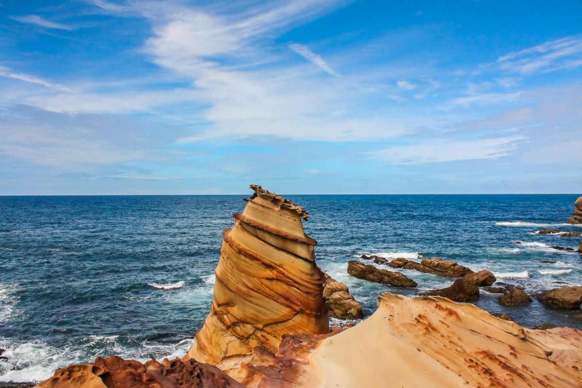 Nanya Rock in the Northeast coast of Taiwan