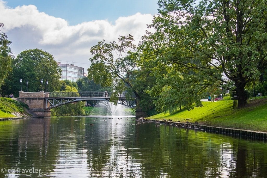 A view of canal in Riga