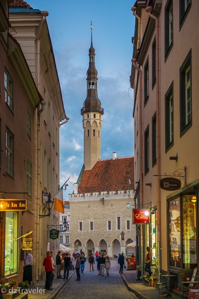 View of Towering Church dome in Tallinn