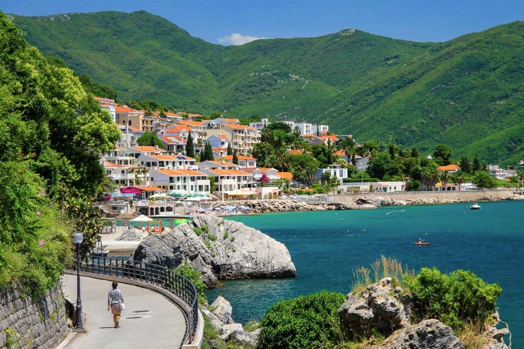 Beautiful view of Herceg Novi, Montenegro