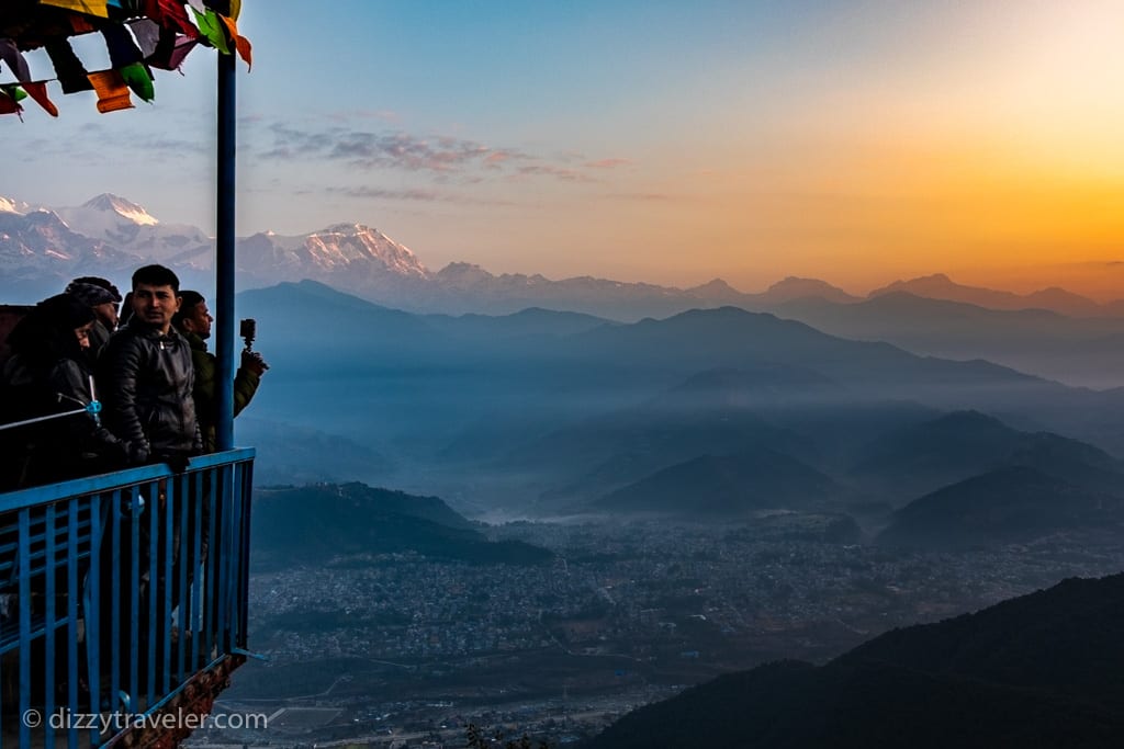 nagarkot view tower for sunrise